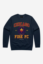Chicago Fire FC Vintage Washed Crewneck - Navy