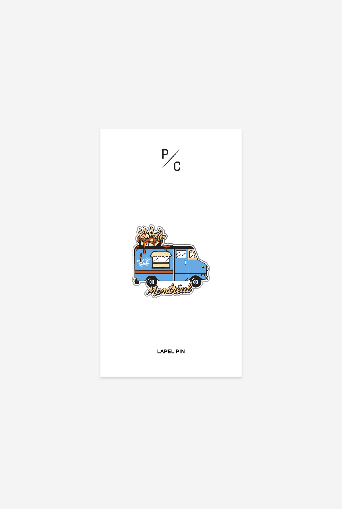 Montreal Poutine Truck Lapel Pin