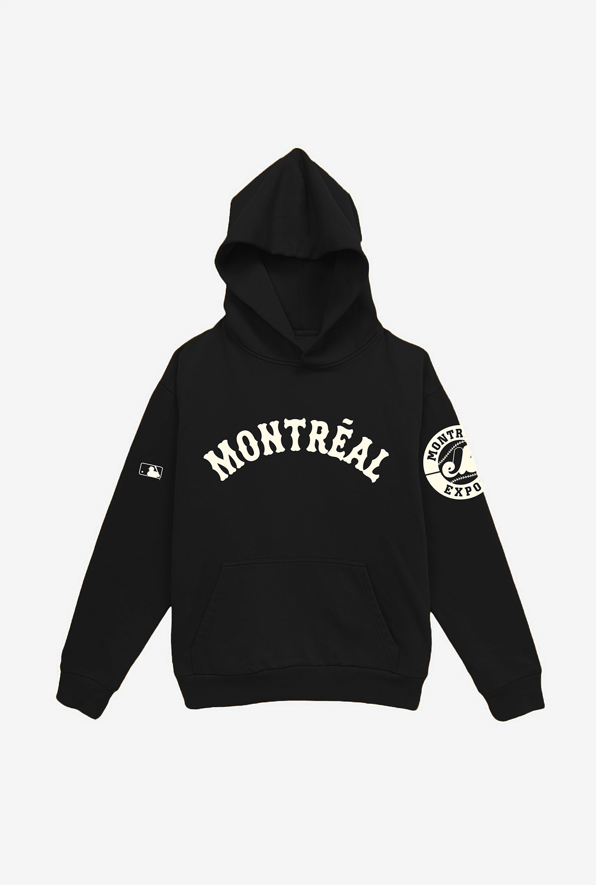 Montreal Expos Essential Heavyweight Hoodie - Black