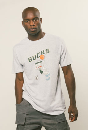 Milwaukee Bucks Squidward T-Shirt - Ash
