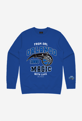 Orlando Magic Washed Crewneck - Royal Blue