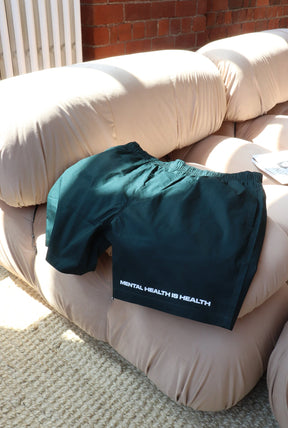 Mental Health is Health Board Shorts - Pine Green