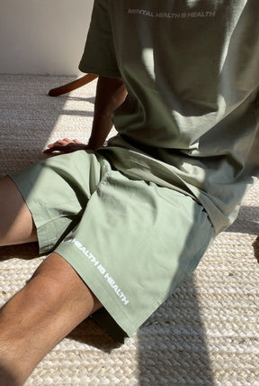 Mental Health is Health Board Shorts - Pistachio