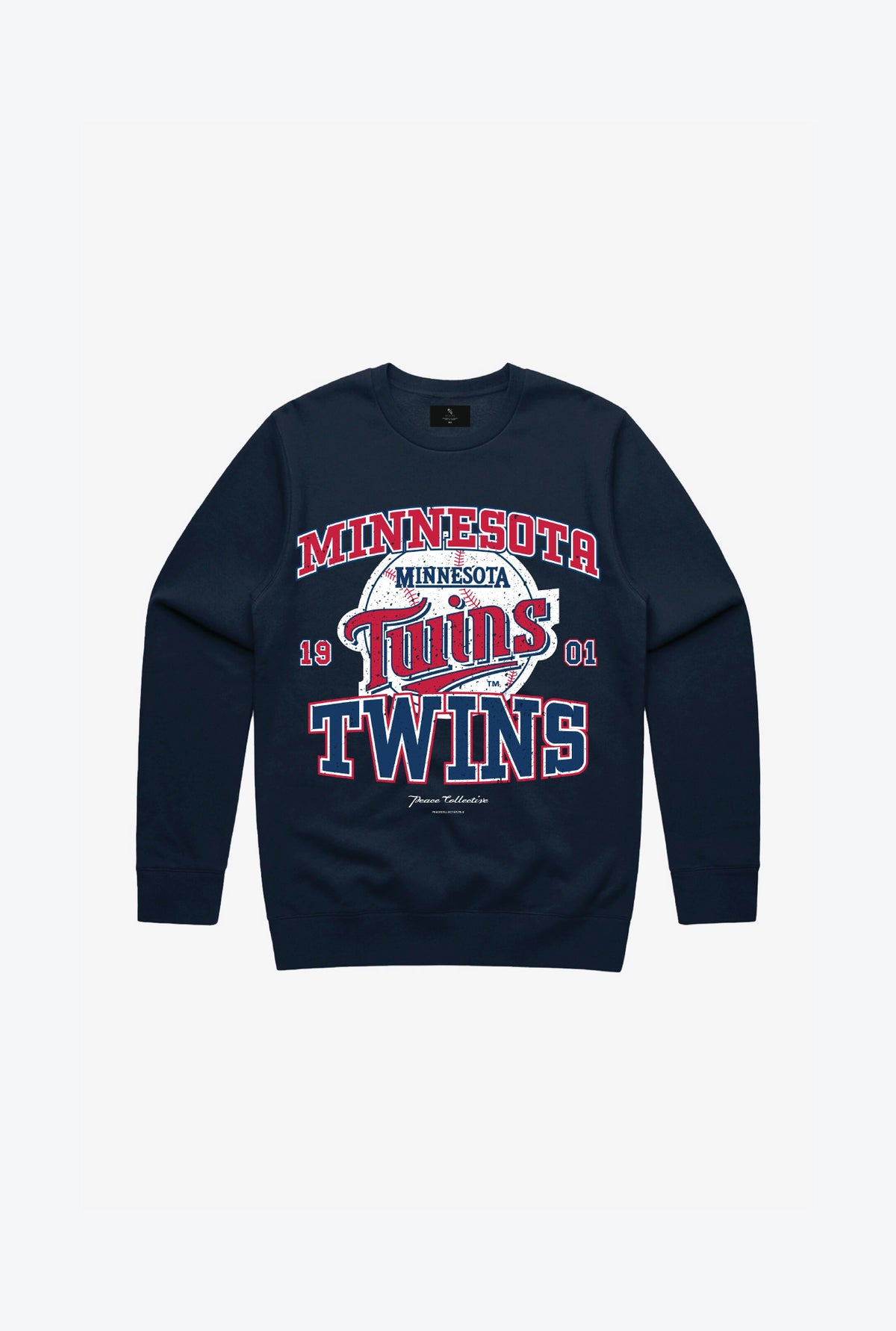 Minnesota Twins Vintage Kids Crewneck - Navy
