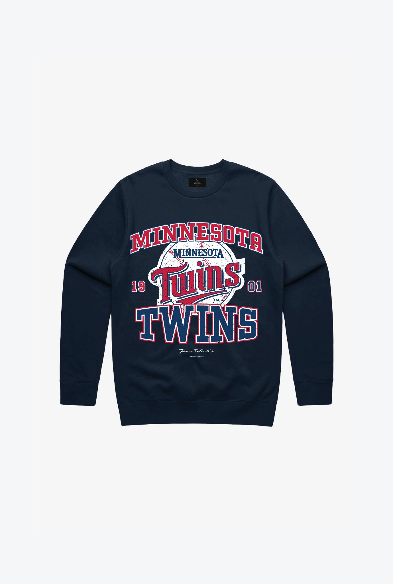 Minnesota Twins Vintage Kids Crewneck - Navy