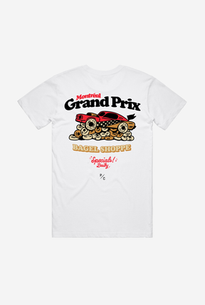 Montreal Grande Prix Bagel Shop T-Shirt - White