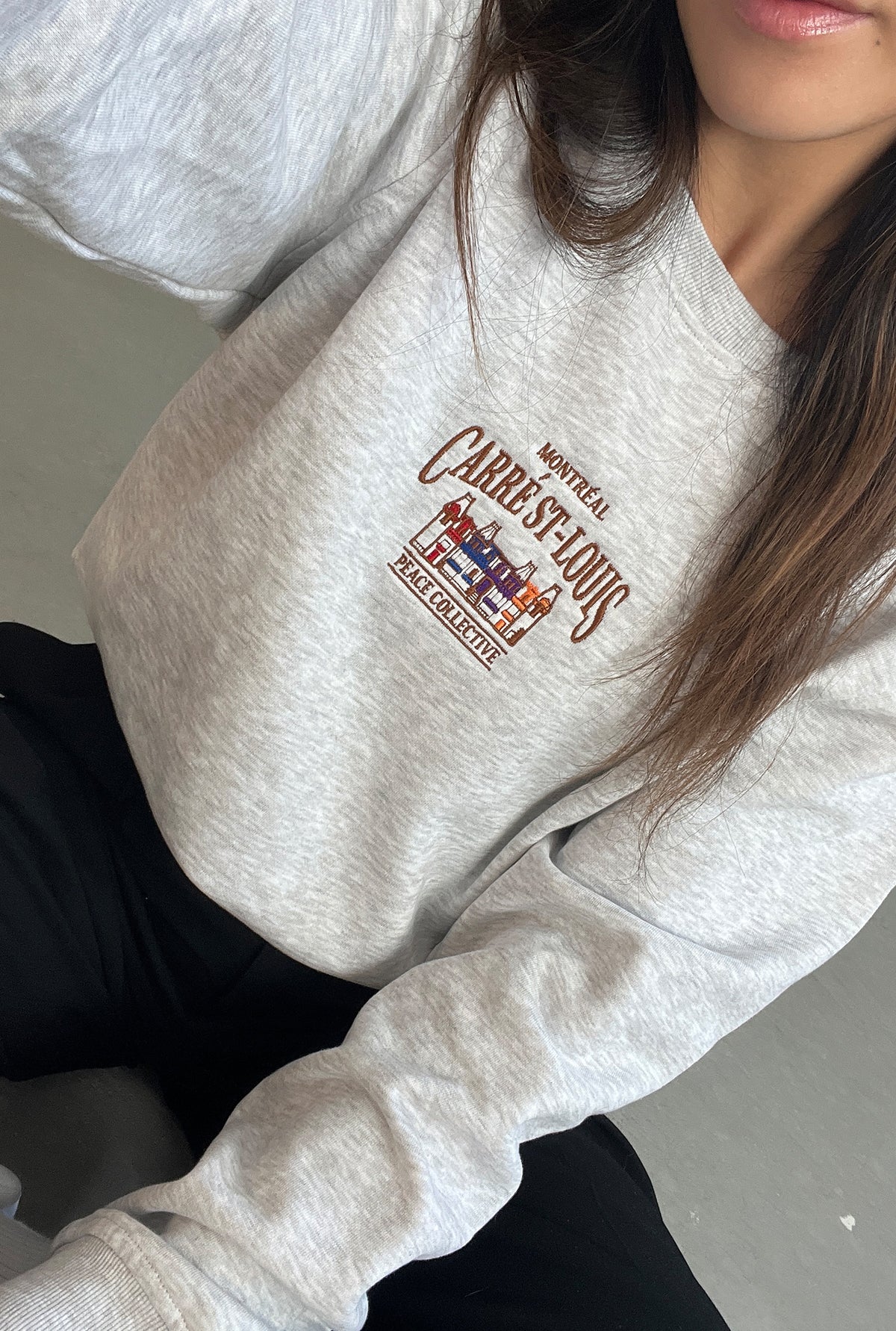 Carré St. Louis Vintage Crewneck - Ash