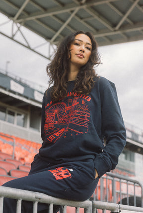 Montreal Alouettes Let 'em Know Crewneck - Navy