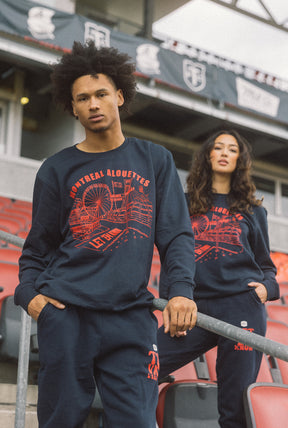 Montreal Alouettes Let 'em Know Crewneck - Navy