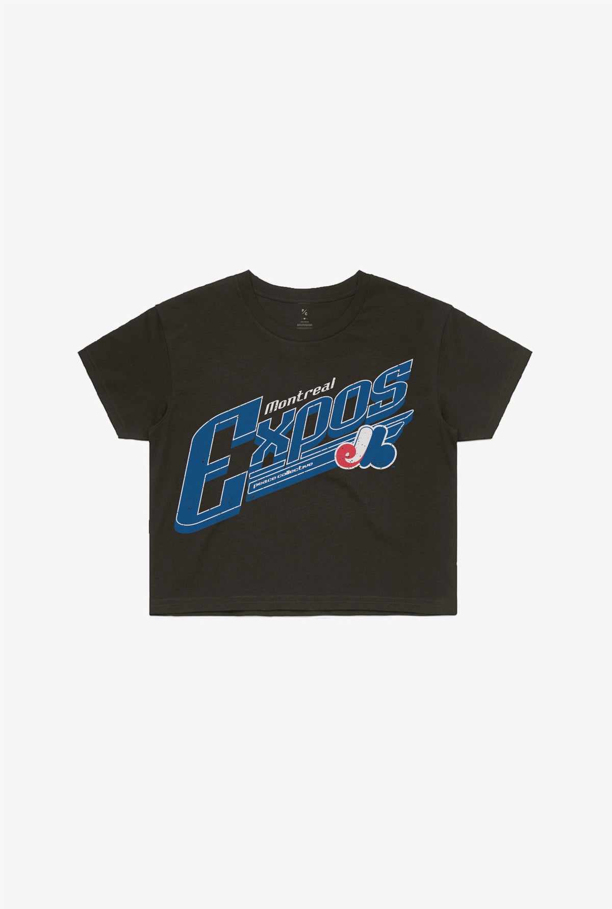 Montreal Expos  Vintage Cropped T-Shirt - Black
