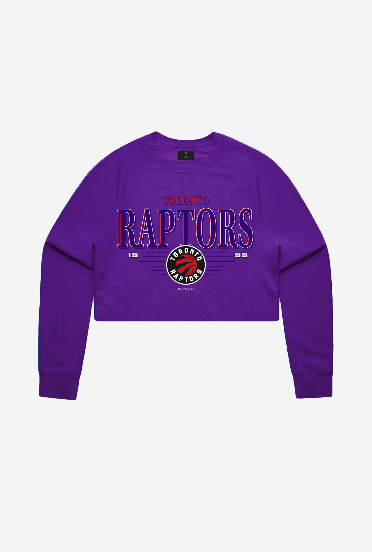 Toronto Raptors Signature Cropped Crewneck - Purple