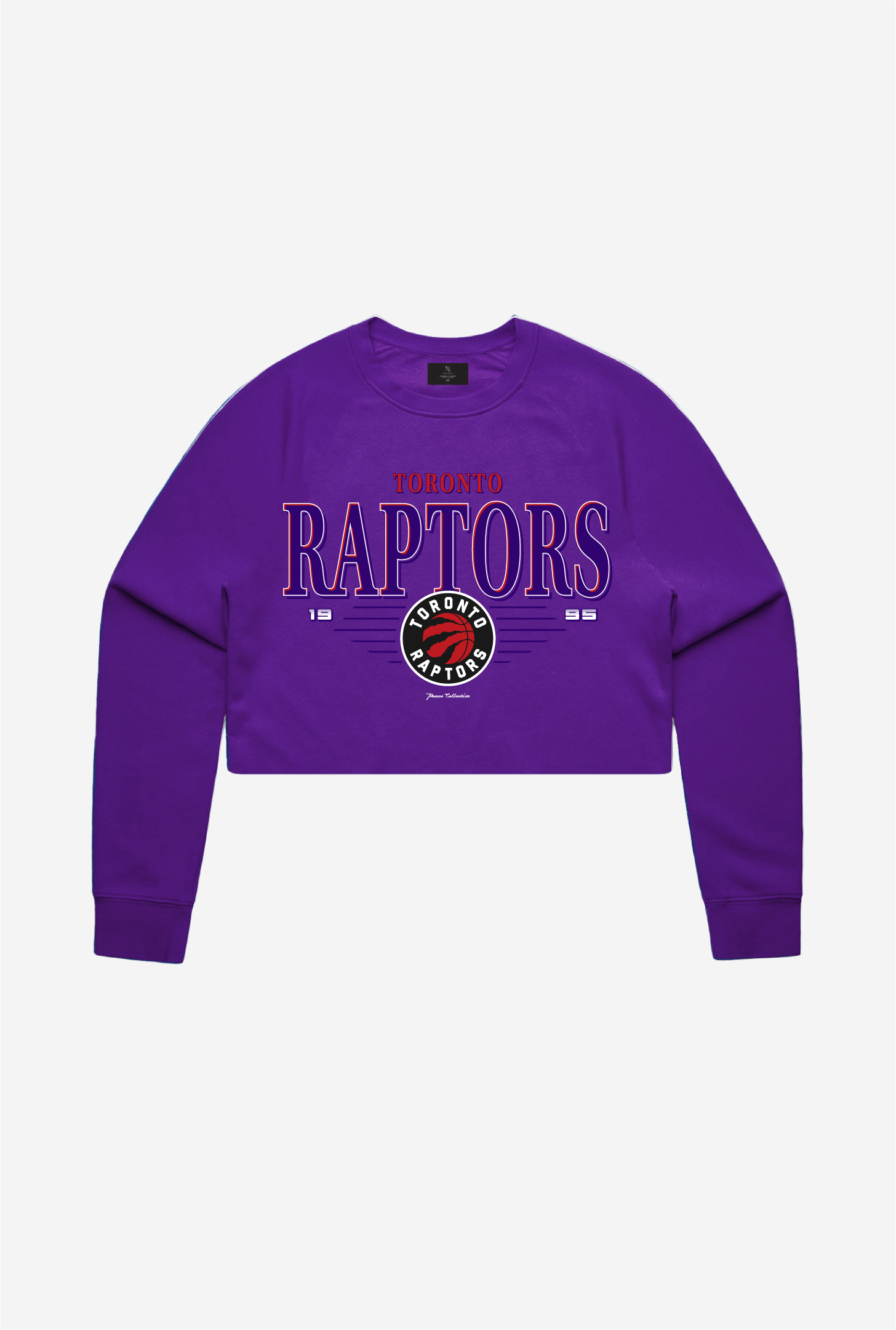 Toronto Raptors Signature Cropped Crewneck - Purple