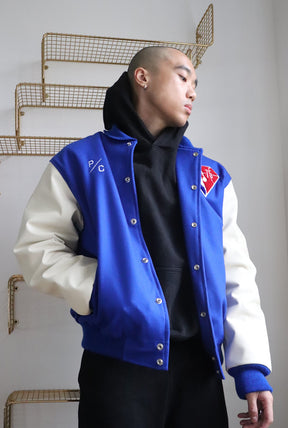 NBA 75th Anniversary Letterman Jacket - Royal/Ivory