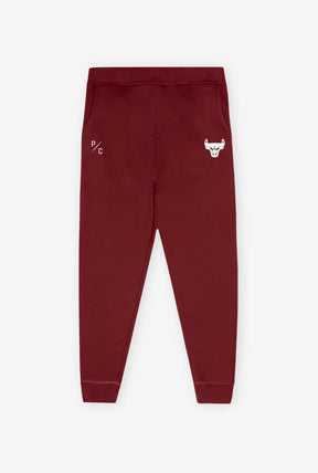 Chicago Bulls Patch Logo Jogger - Maroon