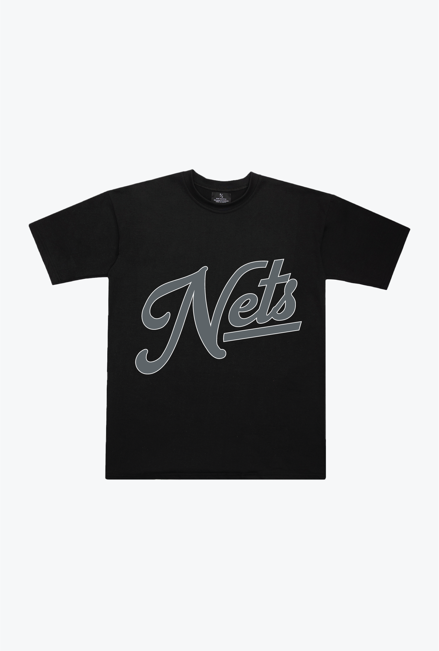 Brooklyn Nets Heavyweight T-Shirt - Black