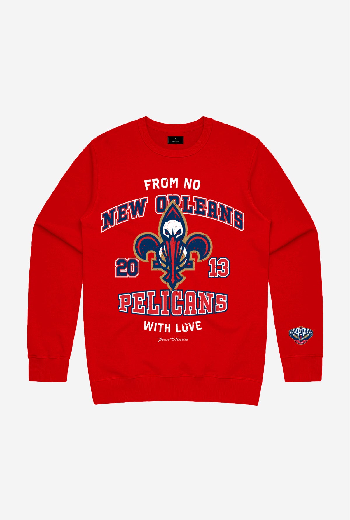 New Orleans Pelicans Washed Crewneck - Red