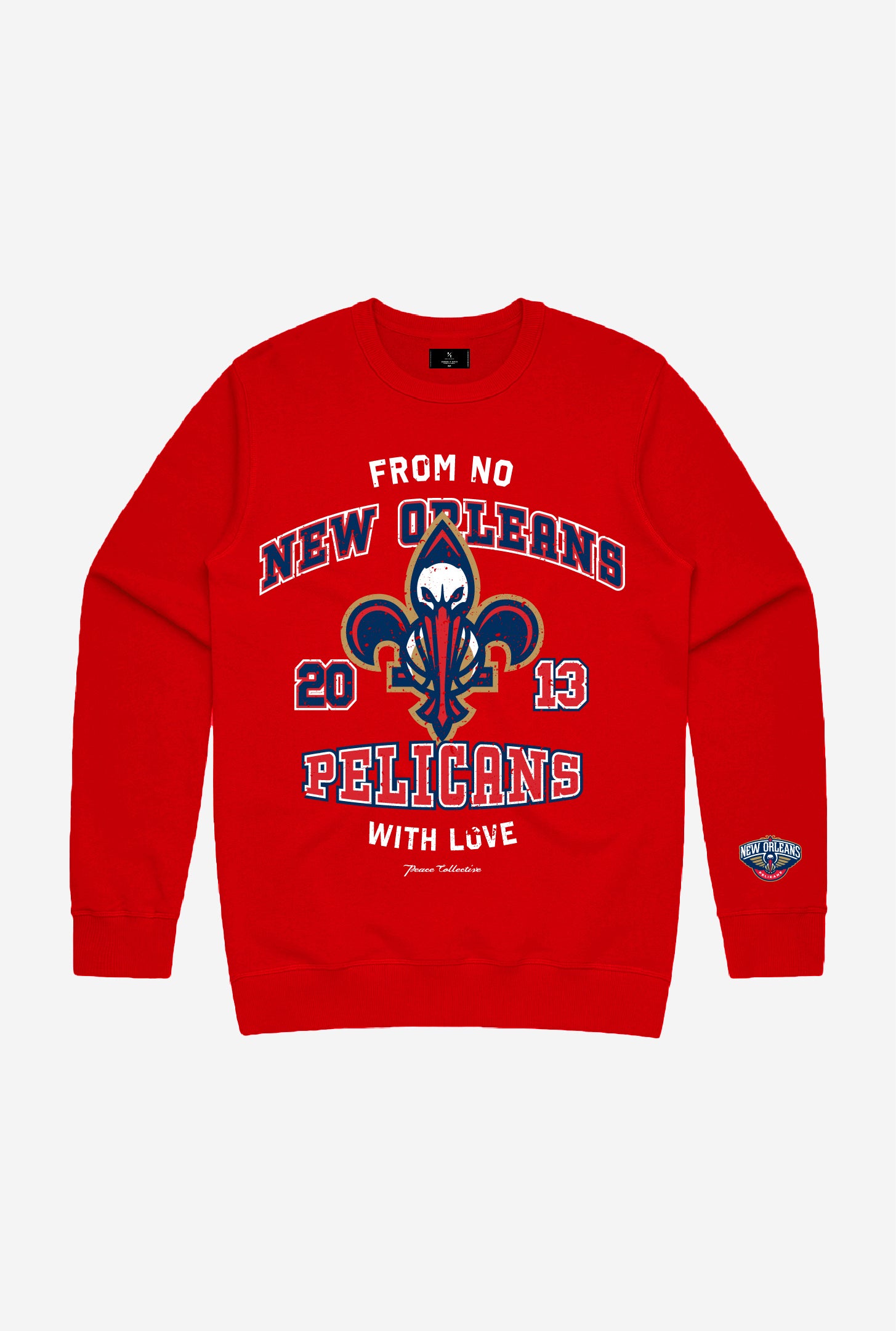New Orleans Pelicans Washed Crewneck - Red