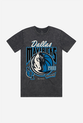 Dallas Mavericks Stonewash T-Shirt - Black