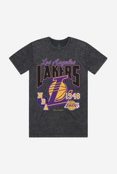 Los Angeles Lakers Stonewash T-Shirt - Black