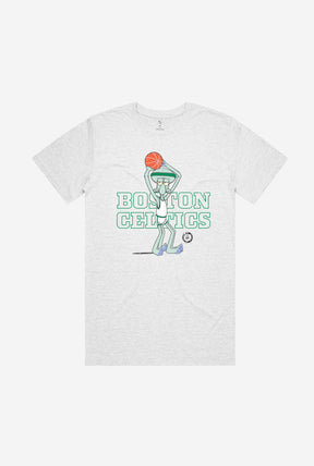 Boston Celtics Squidward T-Shirt - Ash