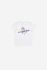 Los Angeles Lakers Squidward Kids T-Shirt - White