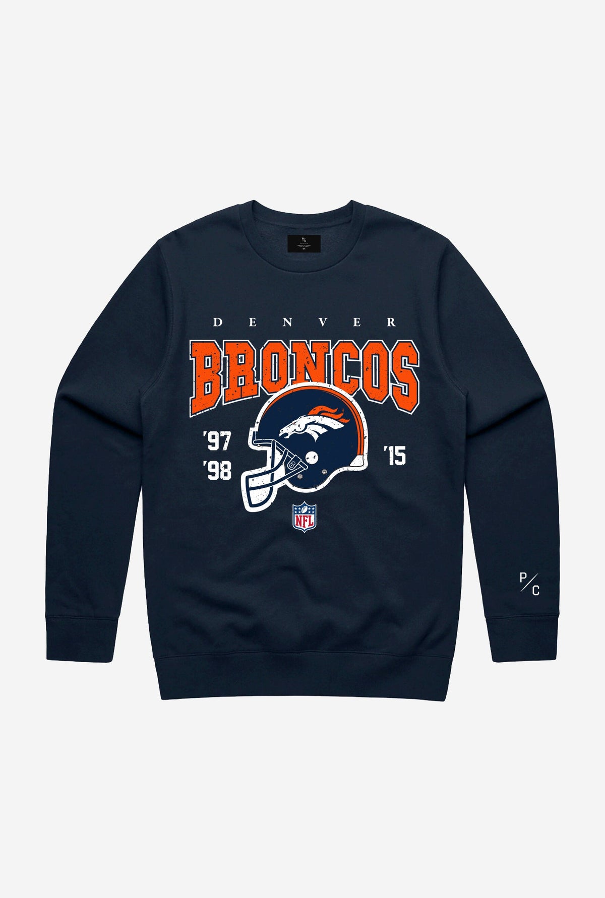 Denver Broncos Vintage Crewneck - Navy