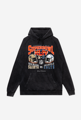 Super Bowl XLIV: New Orleans Saints vs. Indianapolis Colts Stonewashed Hoodie - Black