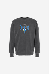 Los Angeles Chargers Vintage Embroidered Crewneck - Black