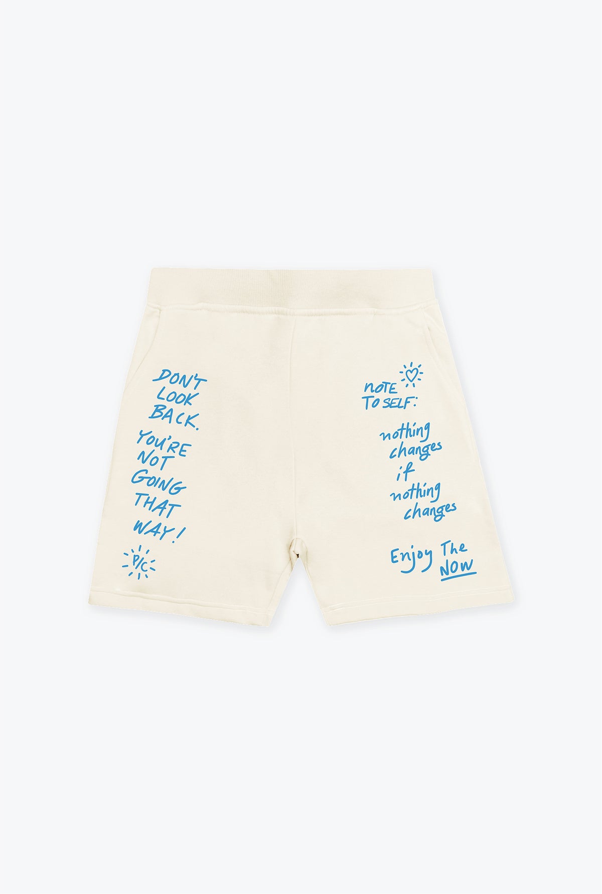 Note to Self Fleece Shorts - Ivory