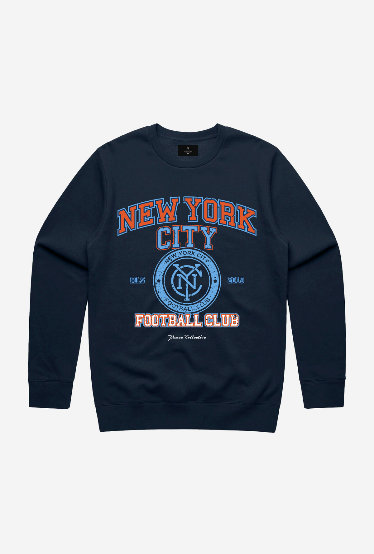 New York FC Vintage Washed Crewneck - Navy