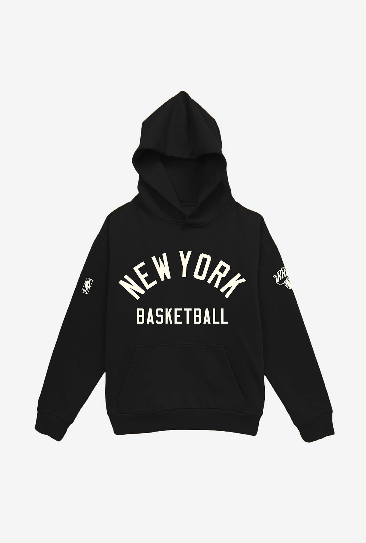 New York Knicks Heavyweight Hoodie - Black