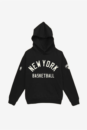New York Knicks Heavyweight Hoodie - Black