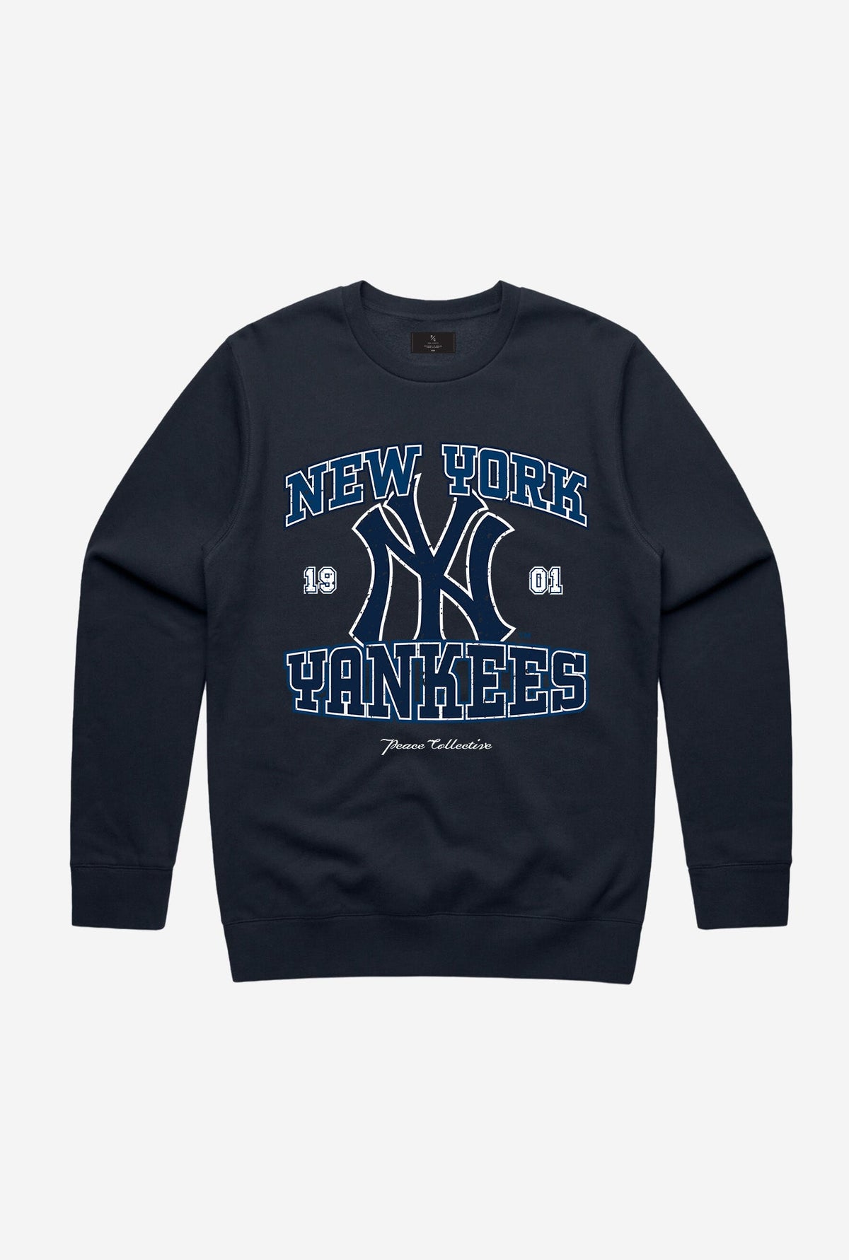 New York Yankees Vintage Washed Crewneck - Navy