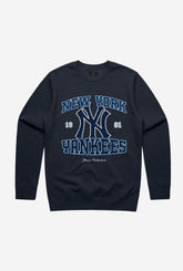 New York Yankees Vintage Washed Crewneck - Navy