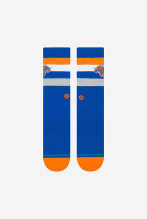 New York Knicks Stripe Crew Socks - Navy