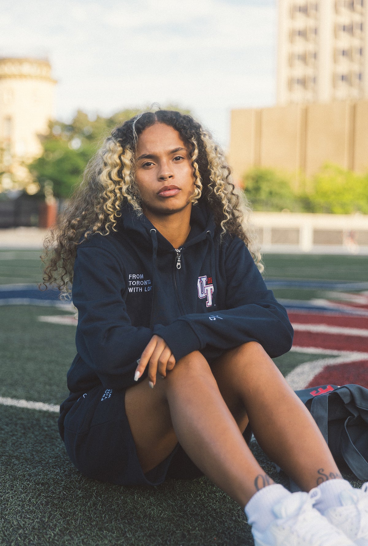 From Toronto with Love U of T Full Zip Hoodie - Navy