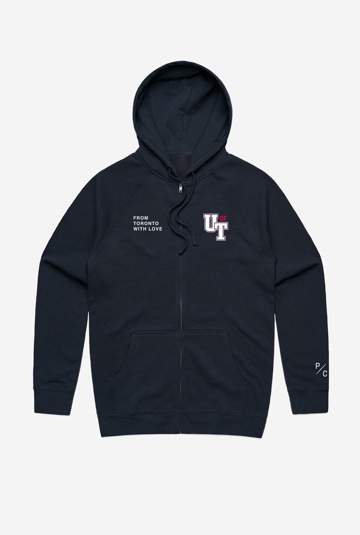 From Toronto with Love U of T Full Zip Hoodie - Navy