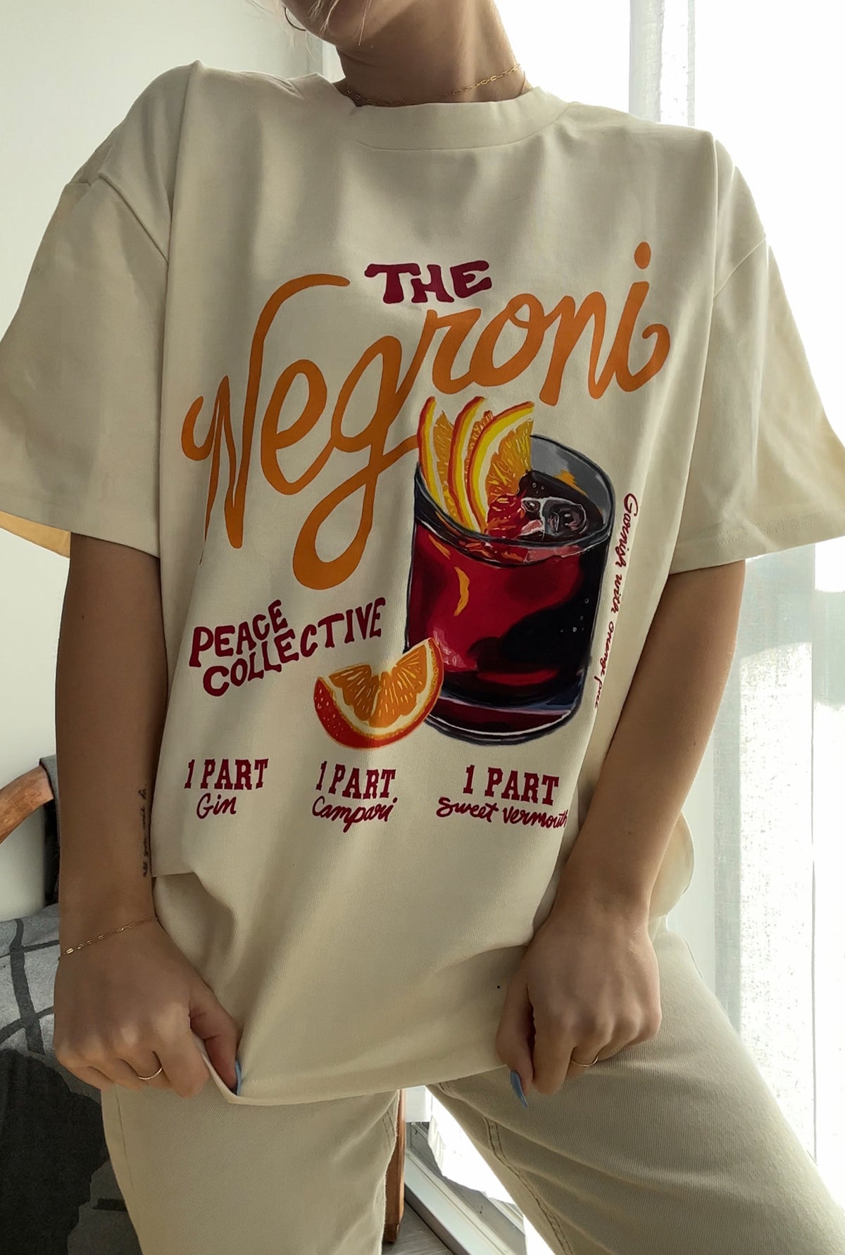 The Negroni Premium T-Shirt - Natural