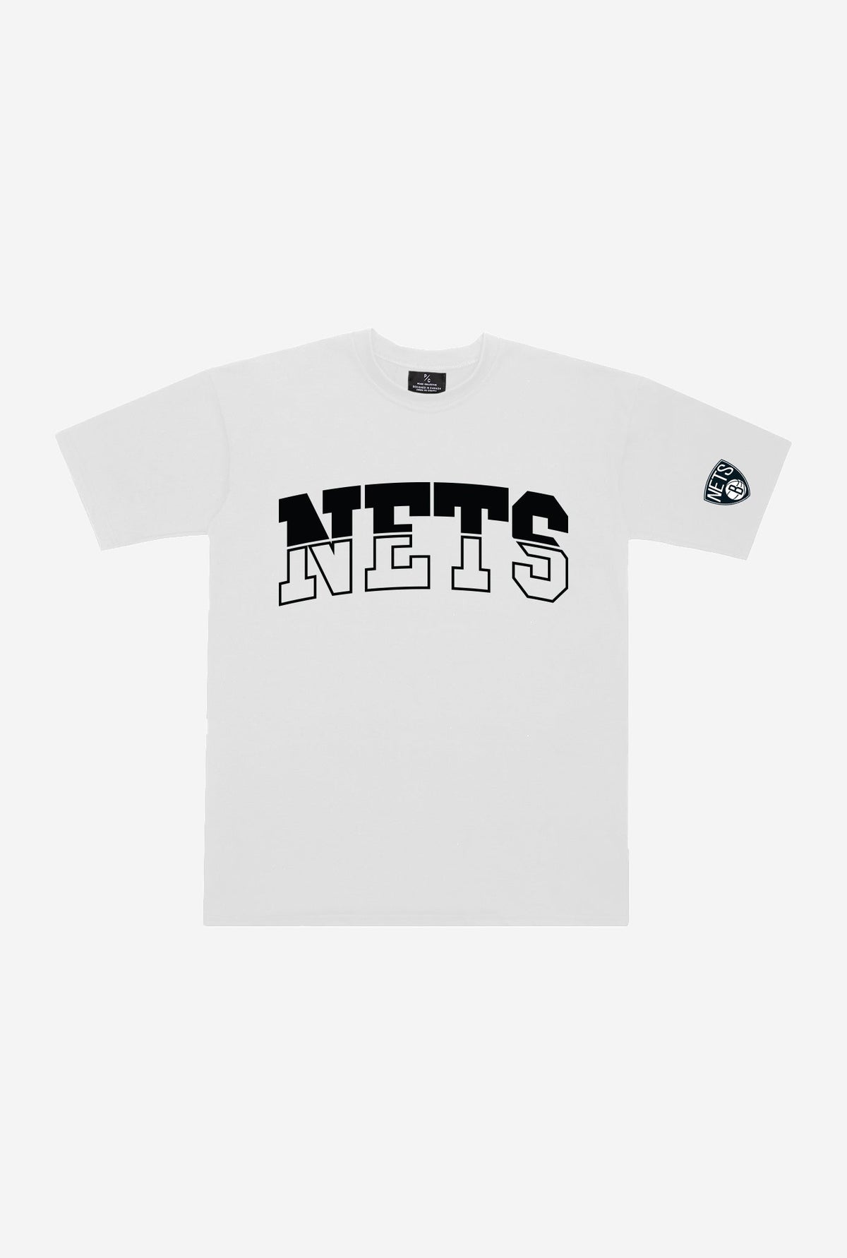 Brooklyn Nets Collegiate Heavyweight T-Shirt - White