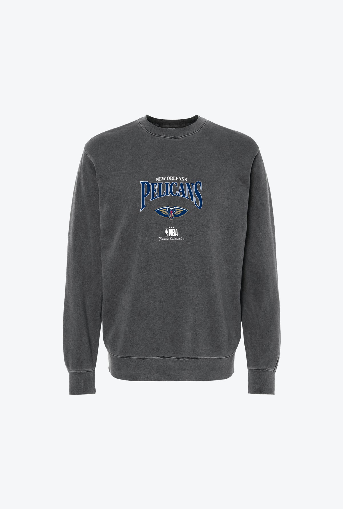 New Orleans Pelicans Pigment Dye Crewneck - Black
