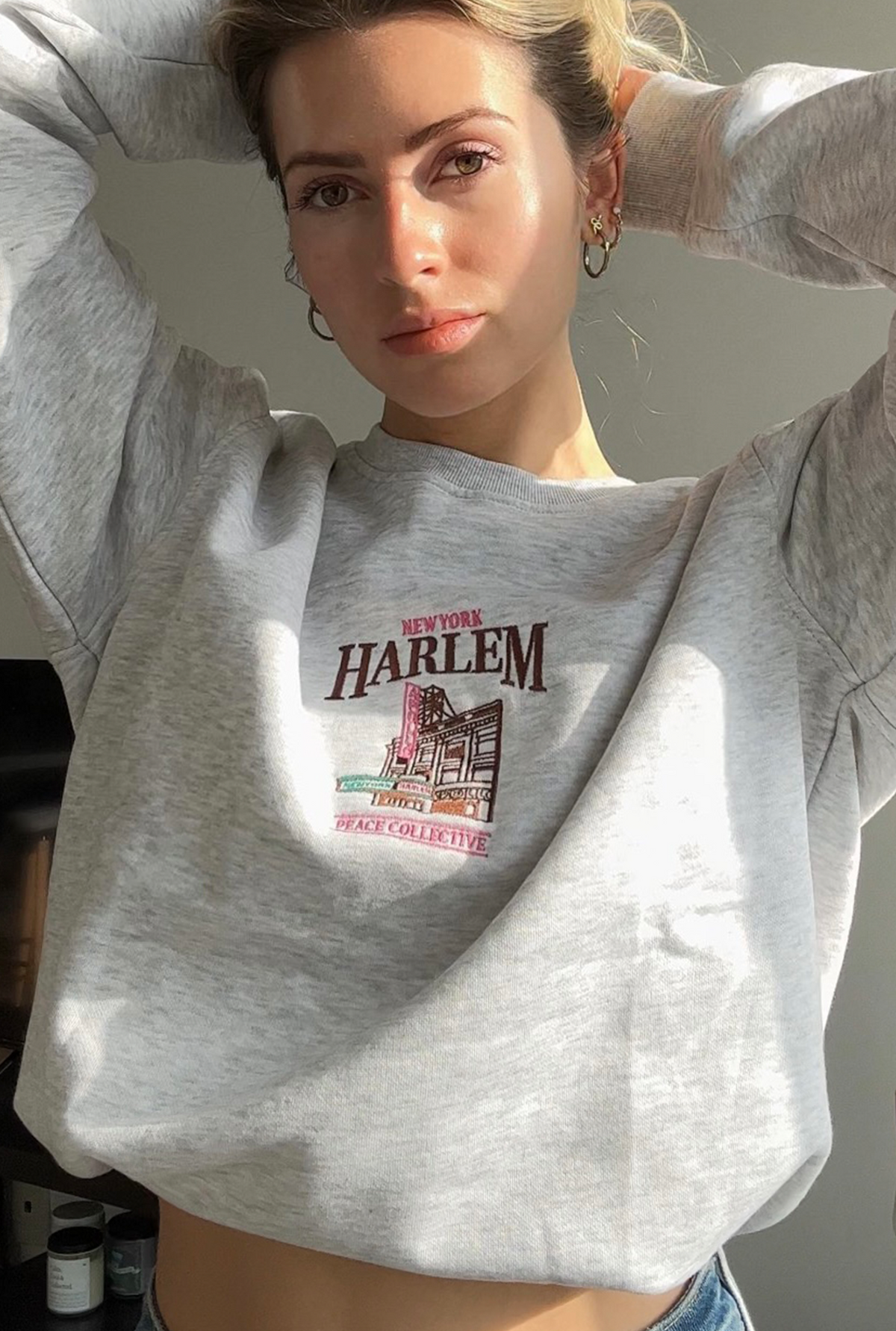 Harlem Vintage Crewneck - Ash