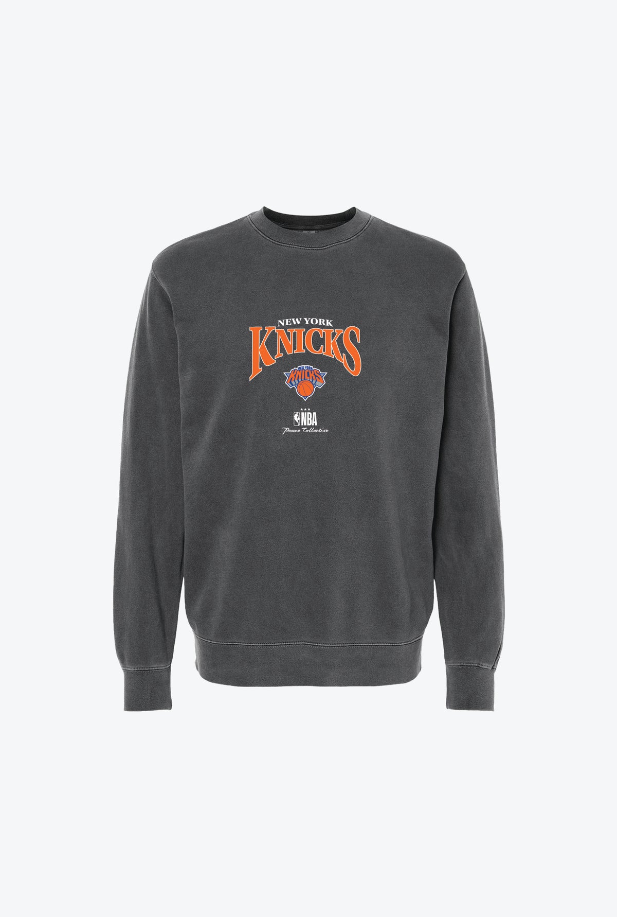 New York Knicks Pigment Dye Crewneck - Black