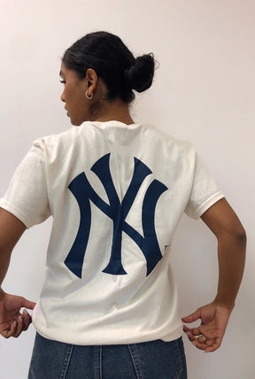 New York Yankees Heavyweight T Shirt - Natural