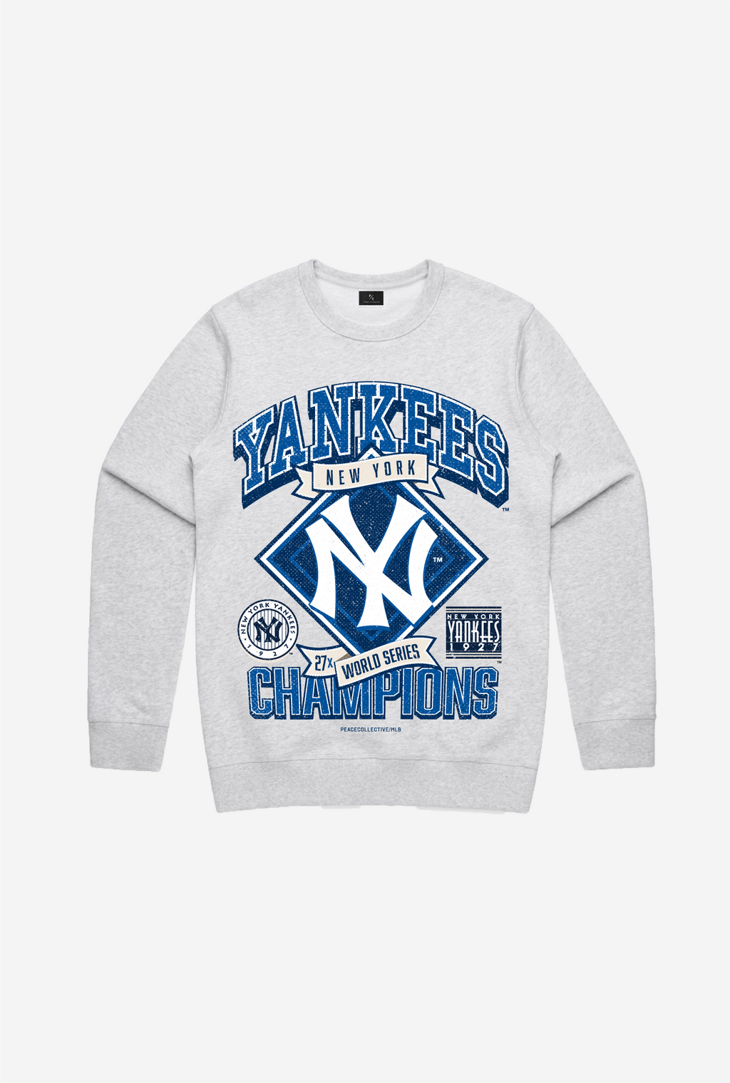 New York Yankees Vintage Cooperstown Collection Crewneck Ash