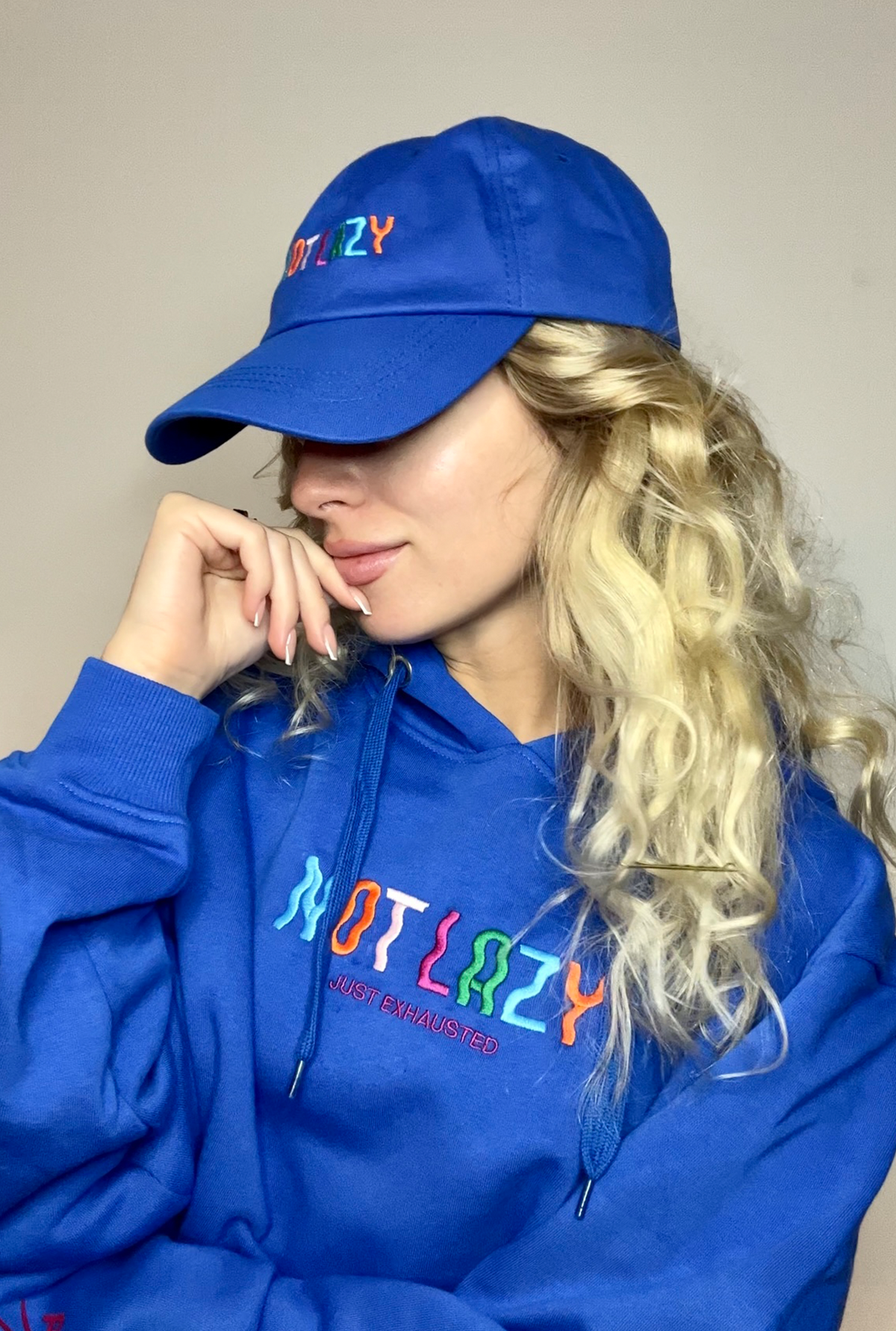 Not Lazy Dad Cap - Royal