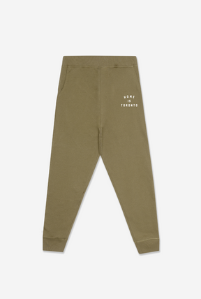 Home is Toronto Jogger - Olive
