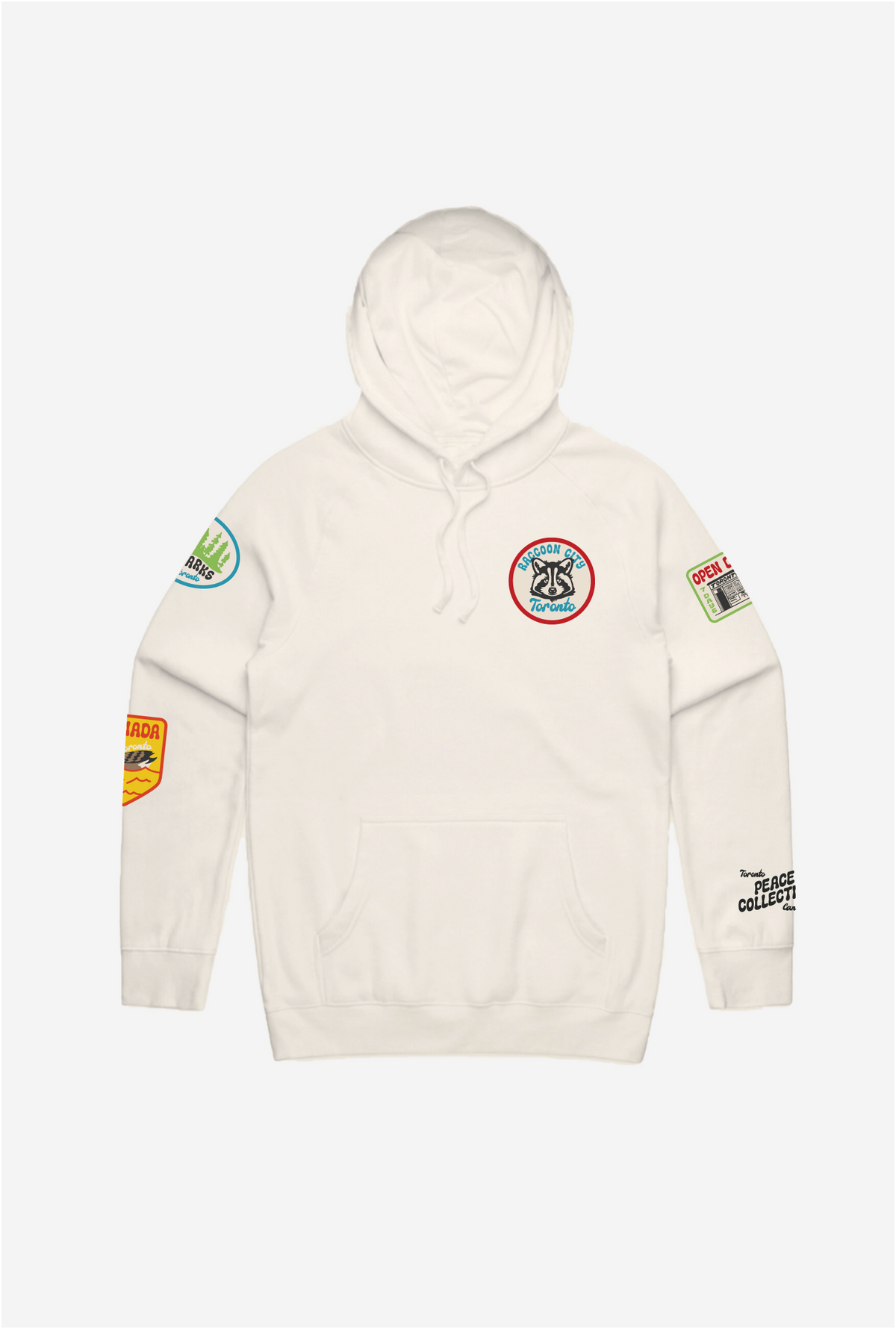 Raccoon City Patch Hoodie - Ivory