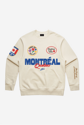 Montreal Quebec Patch Crewneck - Ivory