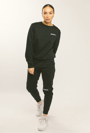 Peace Essentials Crewneck - Black