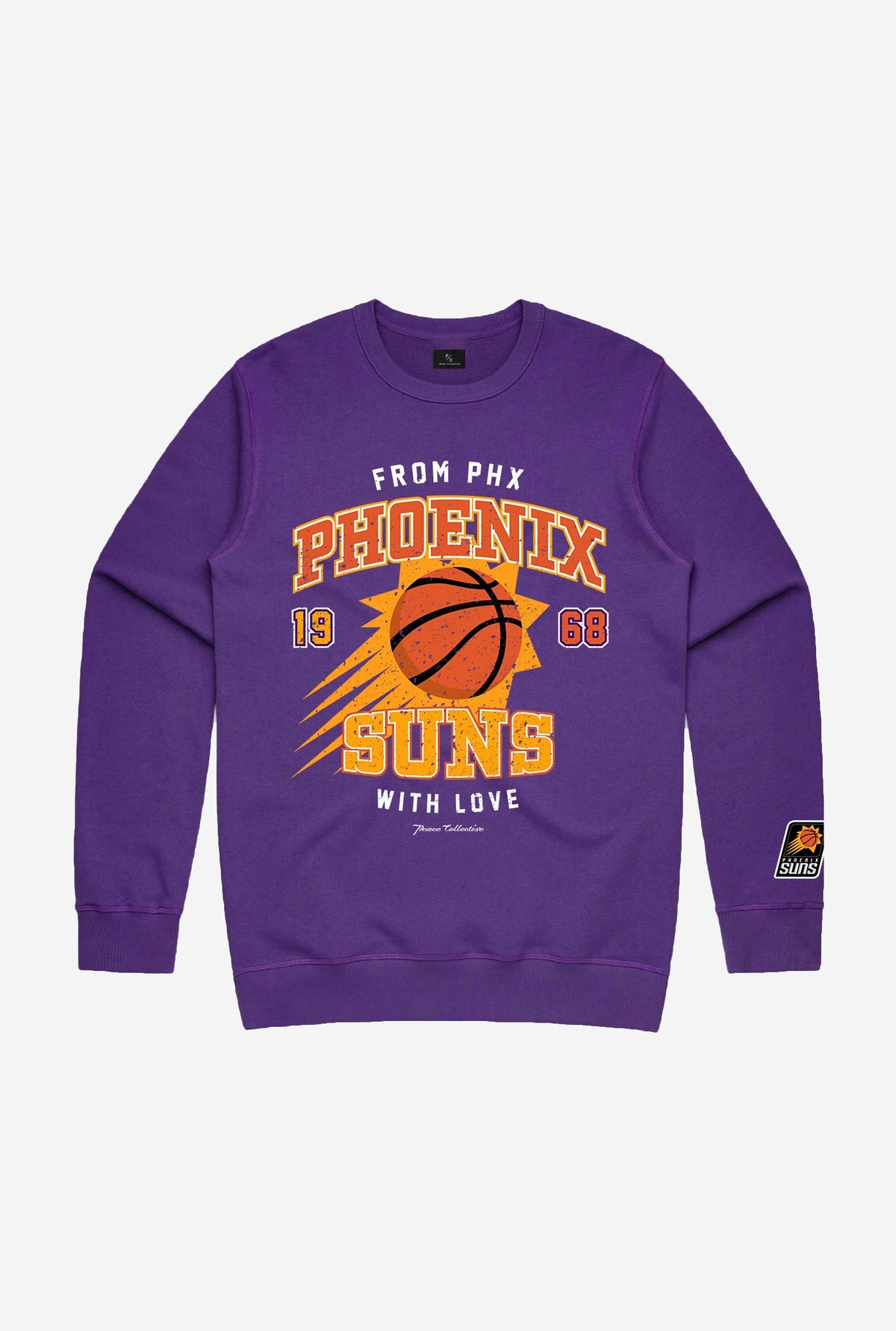 Phoenix Suns Washed Crewneck - Purple